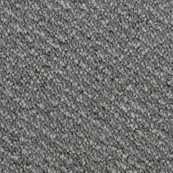 Rechteckige Draufsicht vom Vorwerk Telma Teppichboden in dunkelgrau – kontrastreicher Teppich für moderne Raumwirkung